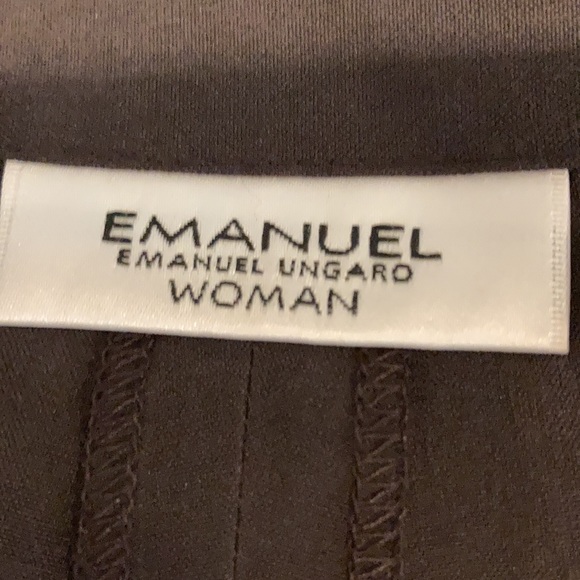 Emanuel Ungaro 100% Silk Drawstring Wide Pants - Picture 6 of 8